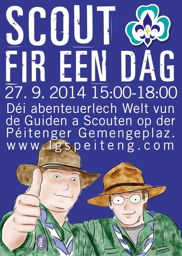 Flyer: Scout fir een Dag 2014